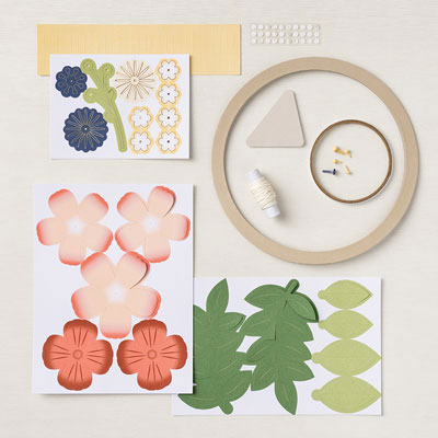 Wreath of Blooms Kit Contents